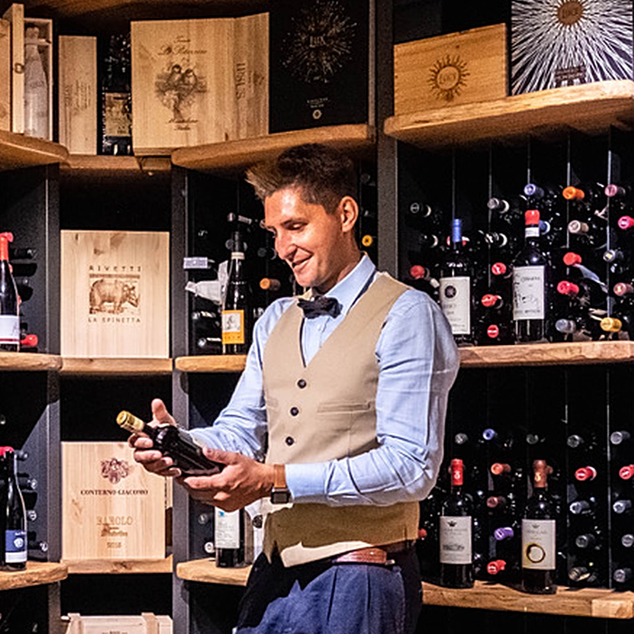 Stefano Kratter vom Ristorante Mondschein über Vinoteqa